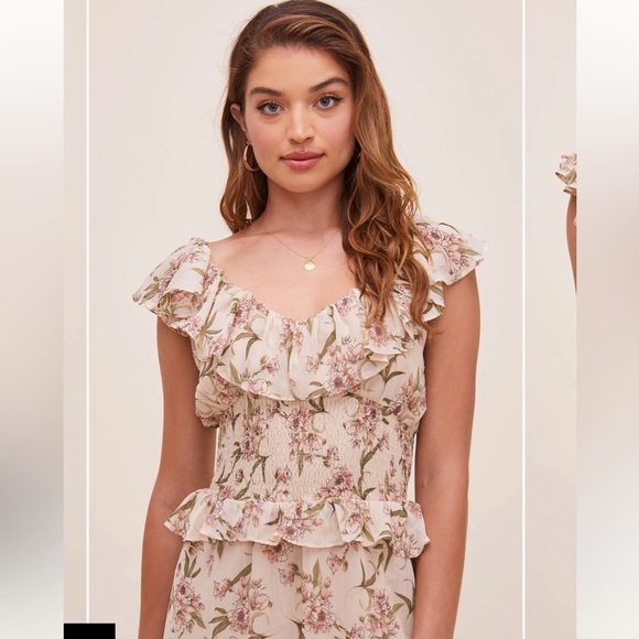 NWT Astr the label Luna Floral maxi dress - Picture 7 of 12